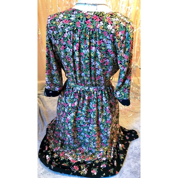 Zara Basic Z1975 Denim Floral Duster - Picture 8 of 9